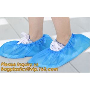 Quality Disposable colorful antistatic PE CPE PP SMS Microporous shoe cover good quality low price waterproof shoe bagease pack for sale