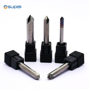 Coating Carbide Chamfer End Mill Cutters 60 Degree Angle