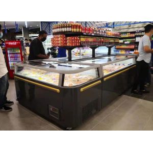 China 566W Visible Combination Island Freezer Supermarket Freezing Equipment on sale