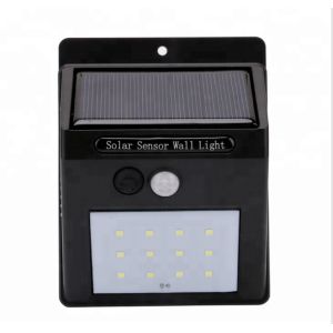 12 Leds Solar Sensor Wall Light IP65 Protection With 3.7V Working Voltage