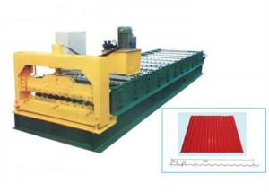 Quality Steel Galvanized Roof Roll Forming Machine For Making 0.3 - 0.8mm Thickness Tile for sale