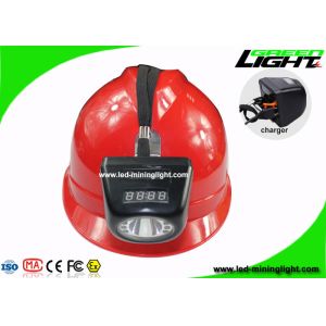 All In One LED Mining Light 8000 Lux Black Color With Digital LCD Screen
