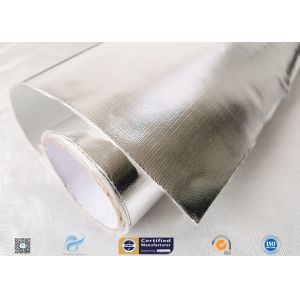 Heat Insulation 0.43mm Thick Aluminium Foil Coated Fiberglass Fabric