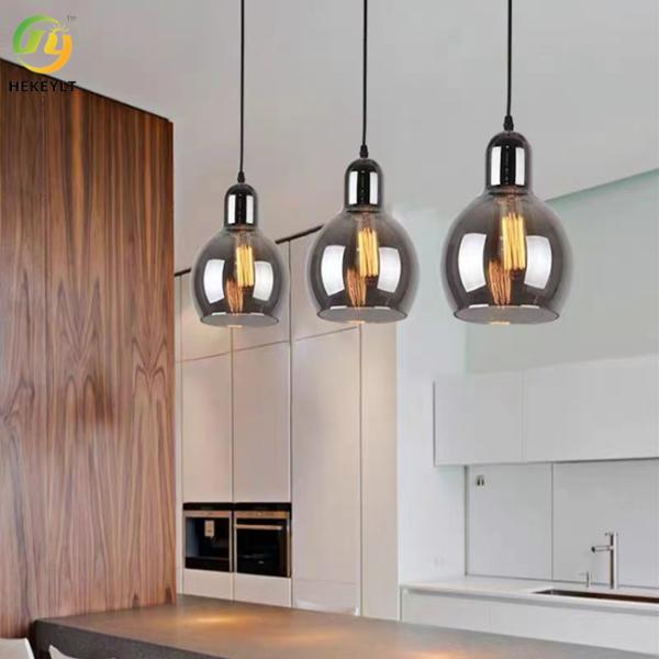 Buy Round E26 Nordic Glass Pendant Light Indoor Decoration D17cm X H25cm at wholesale prices