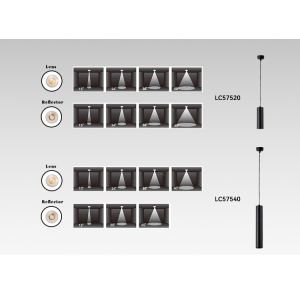 2700K/3000K/4000K Downlight Pendant Lighting 1410lm-1575lm Hanging Ceiling