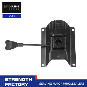 Black Rotary Lift Office Chair Swivel Mechanism Height Adjustable Customized