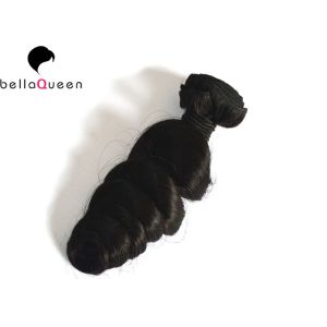 24 Inch Loose Wave Natural Black Brazilian Grade 7A Virgin Hair Weaves No Shed