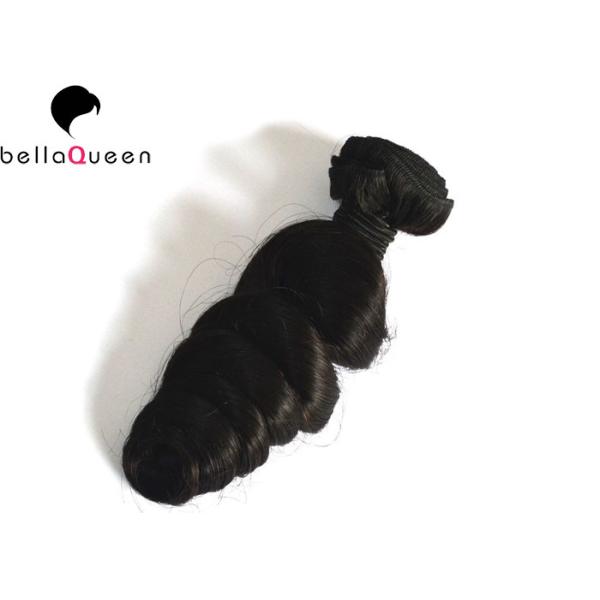 24 Inch Loose Wave Natural Black Brazilian Grade 7A Virgin Hair Weaves No Shed