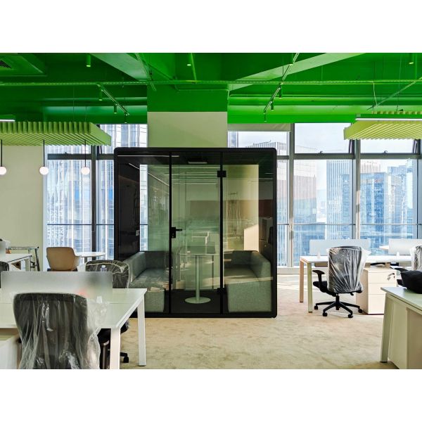 4-6 Person 2210*2188*2288mm Confidential Office Pod Acoustic Meeting Pods For Business 100-240V