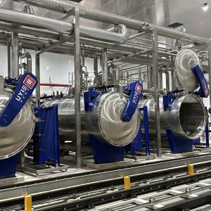 Heat Sterilization Fully Automatic Static Retort Pressure Sterilizer Batch