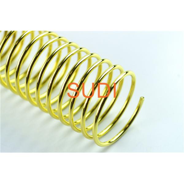Buy 2" 50.8 Mm 4:1 Pitch Electroplated Spiral Bound Coil For Notebooks And Calendars at wholesale prices