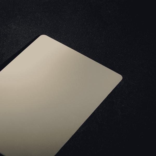 Buy Sandblasted Champagne Gold Matte Stainless Steel Sheet 201 304 430 at wholesale prices