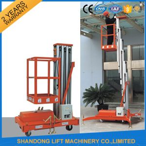 China Single Four Mast Aluminum Alloy Aerial Work Platform Lift For Aerial Work CE Hydraulic on sale