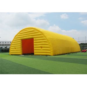 Ground Yellow Inflatable Canopy Tent , Inflatable Advertising Tent Modern Design