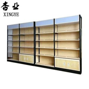 New Style Factory Wholesale Wood Grain Shelves Supermarket Rack Cold Rolled