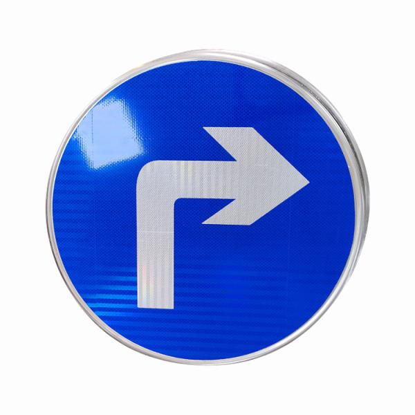 Buy ODM Road Turn Reflective Safety Signs PET Aluminum Board at wholesale prices