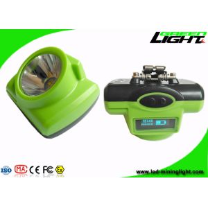 13000lux LED Cordless Mining Cap Lamps IP68 Waterproof USB Charging With OLED