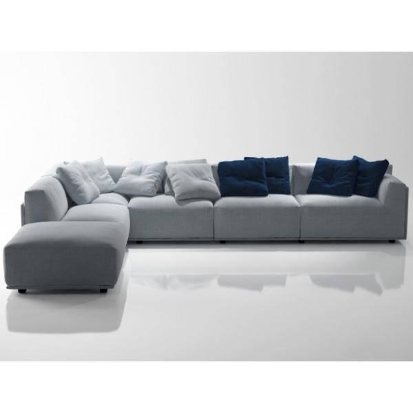 Customized Nordic fabric sofa small family modern simple living room three person apartment