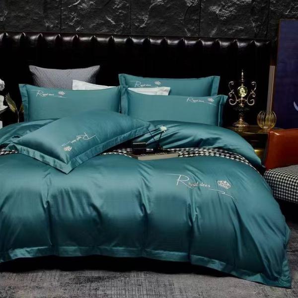 100S Egptian Cotton Embroidery Duvet Cover Bedding Set Home Textile Product Customized Size