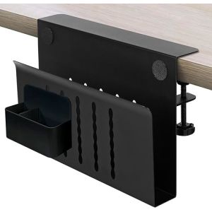 Carbon Steel Desk Side Storage Tray for Organizing Cables and Office Supplies