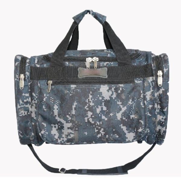Buy Camouflage Polyester Outdoor Duffel Bag With Adjustable Shoulder Strap at wholesale prices