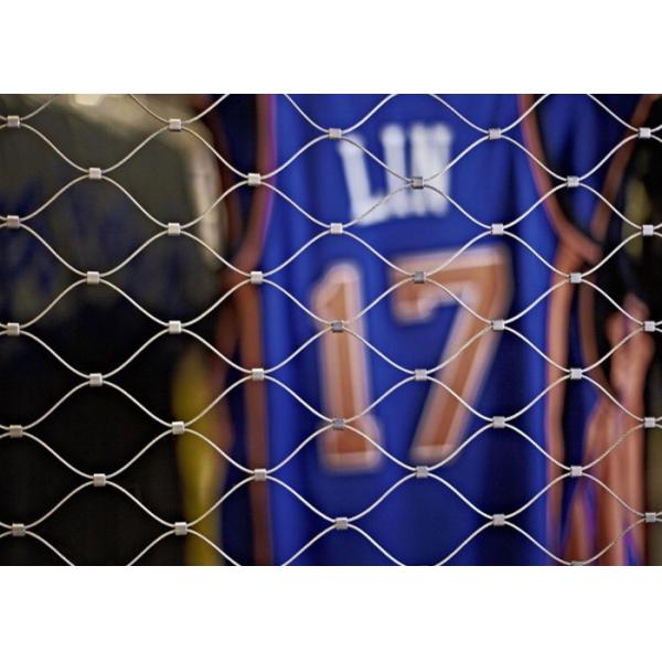 High Strong Decorative Rope Mesh Corrosion Resistant Wire Rope Ferrule Mesh