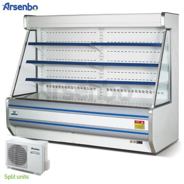 Anti Corrosion Multideck Open Chiller 220V For Fruit And Vegetable