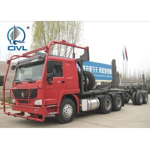 Sinotruk Howo 6x4 Timber Cargo Truck With Air conditioner / Logging Transporter