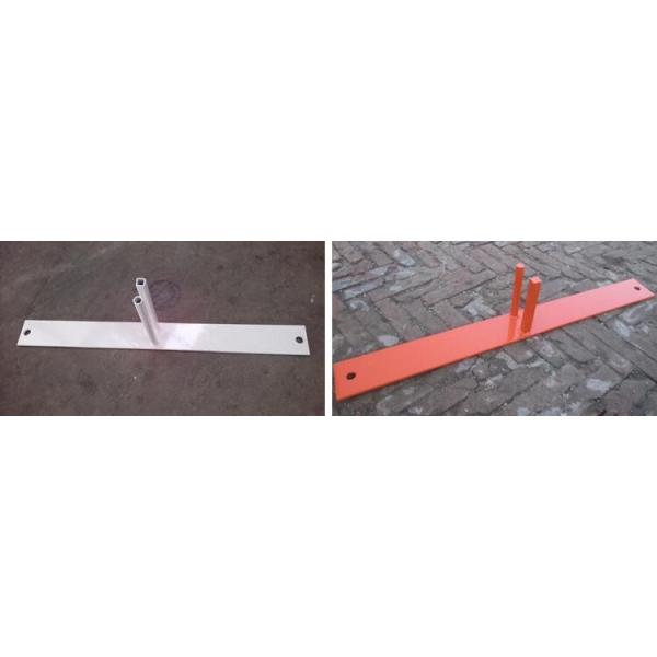 Powder Coated Red Construction Site Fencing Panels 6'x9.5' Mesh 50mm*100mm diameter 2.5mm wall thick 1.00mm