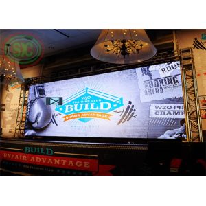 High refresh rate 3840 hz indoor P 3 LED display mounted on the wall for