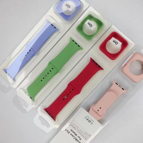 Apple Watch Band 40mm Silicone Watch Strap 2 in 1 24g Waterproof