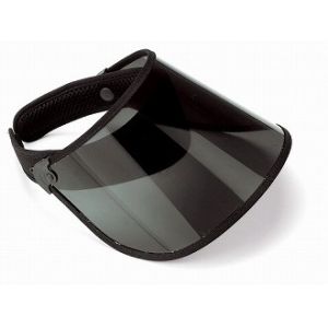 Outdoor Transparent Sun Visor Caps , UV Protection Navy Blue Plastic Sun Visor