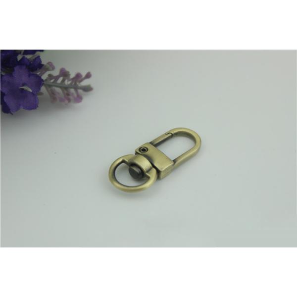 Lanyard accessories zinc alloy hanging brush anti brass 11 mm round eye bolt snap hook bag