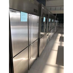 Four Door Stainless Steel Freezers 220V 32 Cubic Foot
