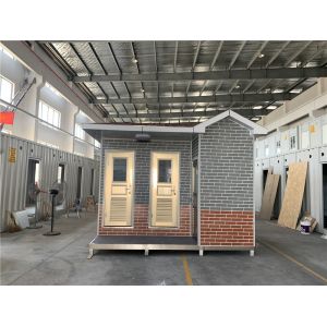 PVC Flooring Steel Structure Wall 10mm Mobile Public Toilets