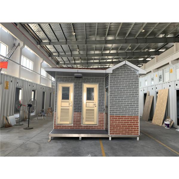 Buy PVC Flooring Steel Structure Wall 10mm Mobile Public Toilets at wholesale prices