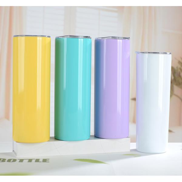 Low Price And MOQ 20OUNCE Christmas Gifts Straight Skinny Sippy Cup Sublimation Blanks Tumblers With Lid And straw
