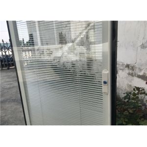 Horizontal Pattern Blinds Between Glass , Aluminium Blinds For Door Window