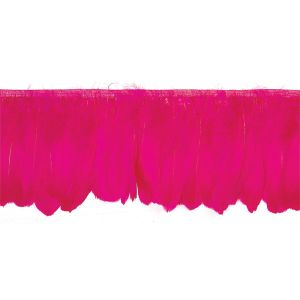Quality Party Decoration Goose Feather Fringe Trim with Satin Ribbon Tape in Dyed Design for sale