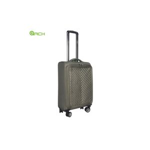 Elegant PU Soft Sided Luggage with Two Spinner Wheels and Internal Trolley