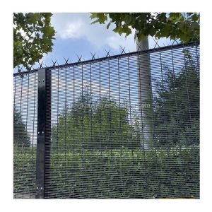 Galvanized PVC Coated Clear View 358 Fence Panels for Airport Railway Prison