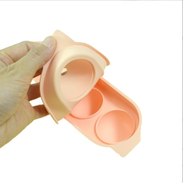 Silicone Ice Cream Tools 4 Cavity Portable Crystal Clear Ice Ball Maker for Whiskey