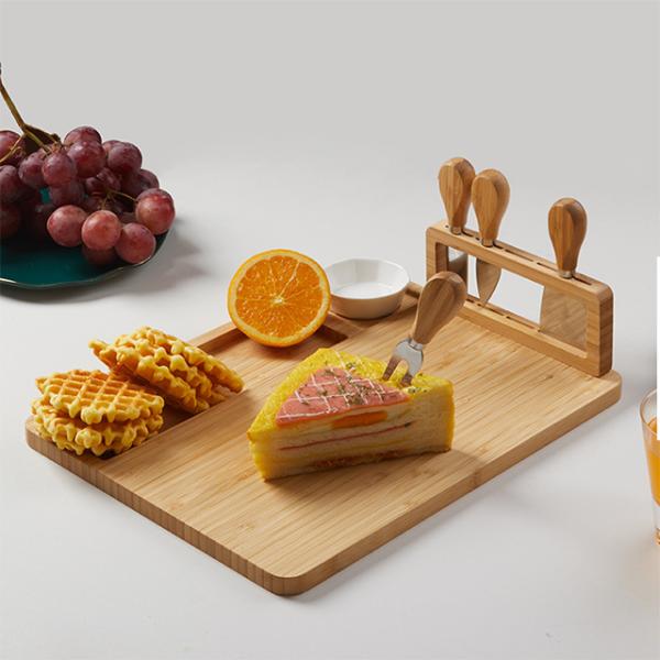 Chopping Blocks Cheese Board Set With Stainless Steel Knife Set Cheese Serving Tray