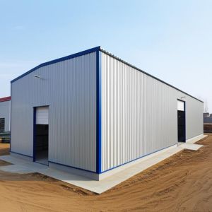 Industrial Steel Warehouse with Single Steel Sheet Roofing Customizable Wall