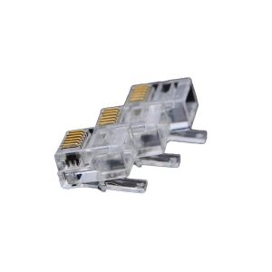 Factory-Price CAT6 Transparent Modular Plugs - 8P8C, Easy Crimp, Fluke Verified