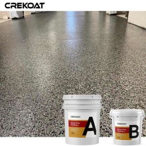 Solvent - Free Epoxy Flake Floor Coating Elasticity And Flexibility Flooring