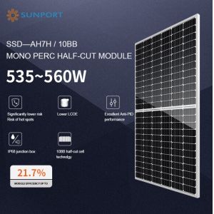 Sunport AH7H/10BB 535W-560W Monocrystalline Bifacial Solar Module