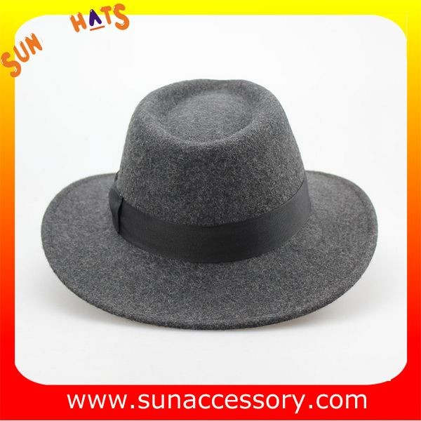 Vintage hot sale mid brim hats wholesale for ladies,100% Australia wool felt hats factory