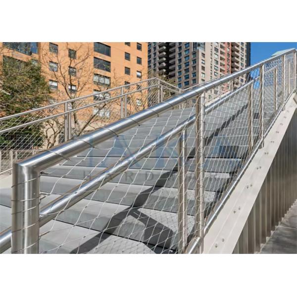 20mm Diameter Frame Stainless Steel Wire Rope Mesh For Library Decorative