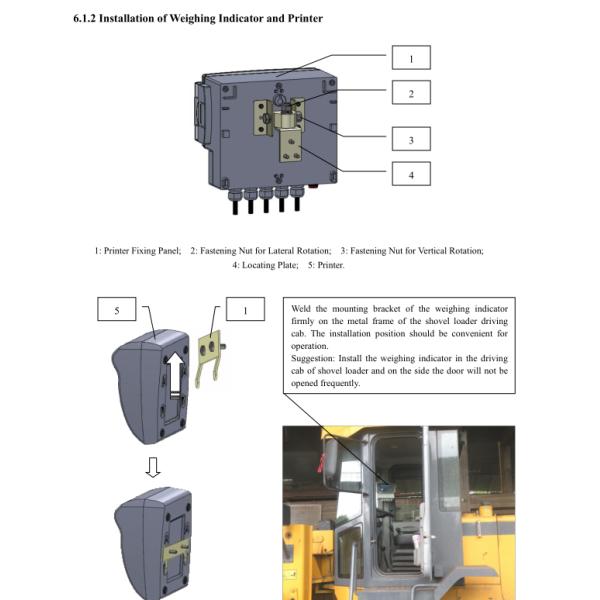 10-Ton UWI Wheel Loader Scales Real Time Data Monitoring System